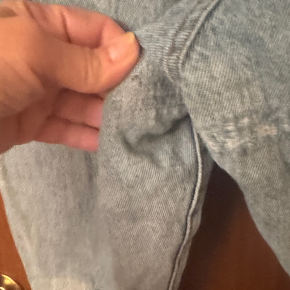 Mnml Distressed Patchwork Bootcut Jeans - Light B… - image 5